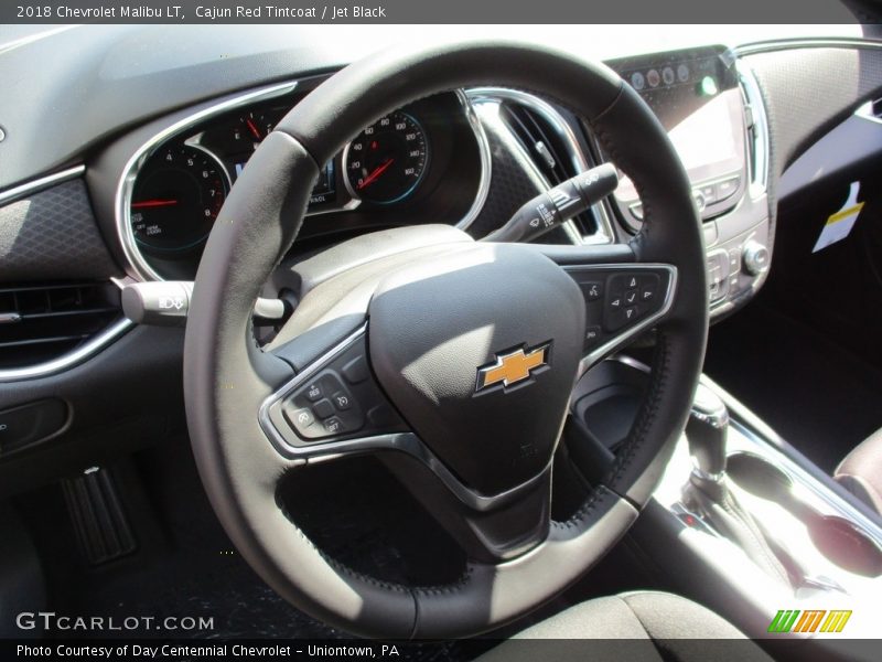Cajun Red Tintcoat / Jet Black 2018 Chevrolet Malibu LT