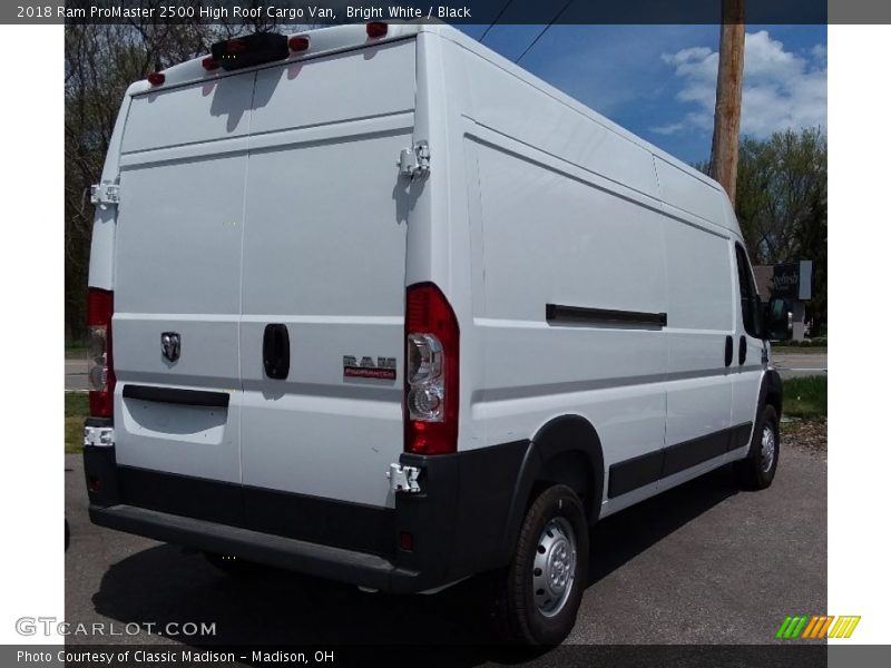 Bright White / Black 2018 Ram ProMaster 2500 High Roof Cargo Van