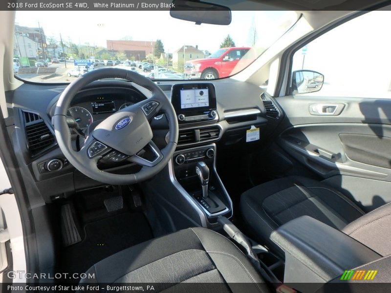 White Platinum / Ebony Black 2018 Ford EcoSport SE 4WD