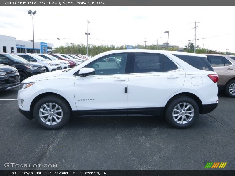 Summit White / Jet Black 2018 Chevrolet Equinox LT AWD