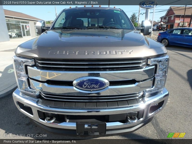 Magnetic / Black 2018 Ford F350 Super Duty Lariat Crew Cab 4x4