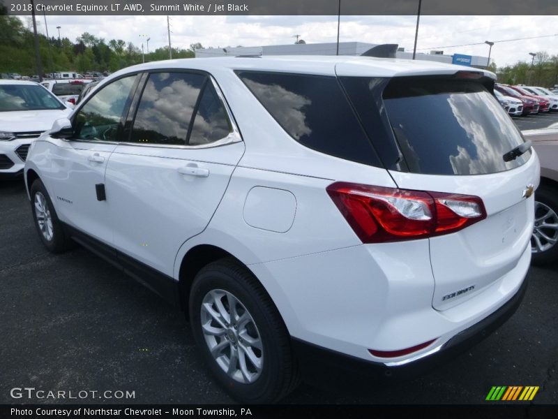Summit White / Jet Black 2018 Chevrolet Equinox LT AWD