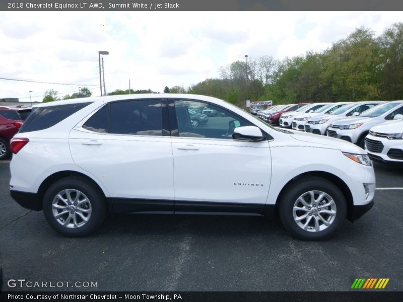 Summit White / Jet Black 2018 Chevrolet Equinox LT AWD