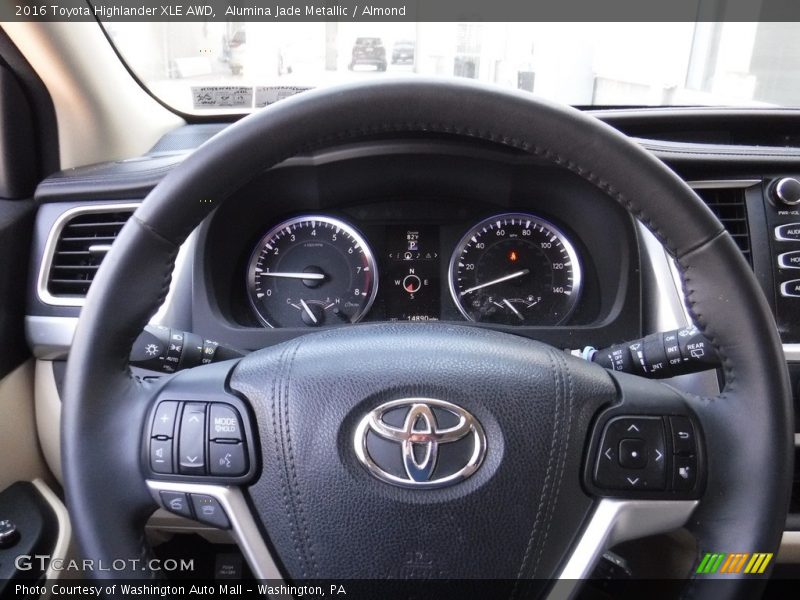 Alumina Jade Metallic / Almond 2016 Toyota Highlander XLE AWD