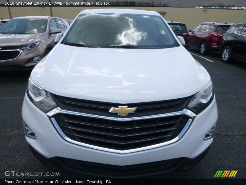 Summit White / Jet Black 2018 Chevrolet Equinox LT AWD