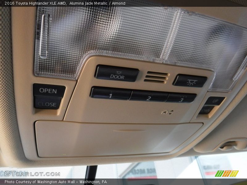 Alumina Jade Metallic / Almond 2016 Toyota Highlander XLE AWD