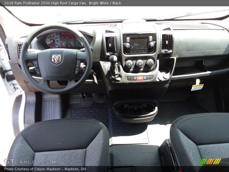 Bright White / Black 2018 Ram ProMaster 2500 High Roof Cargo Van