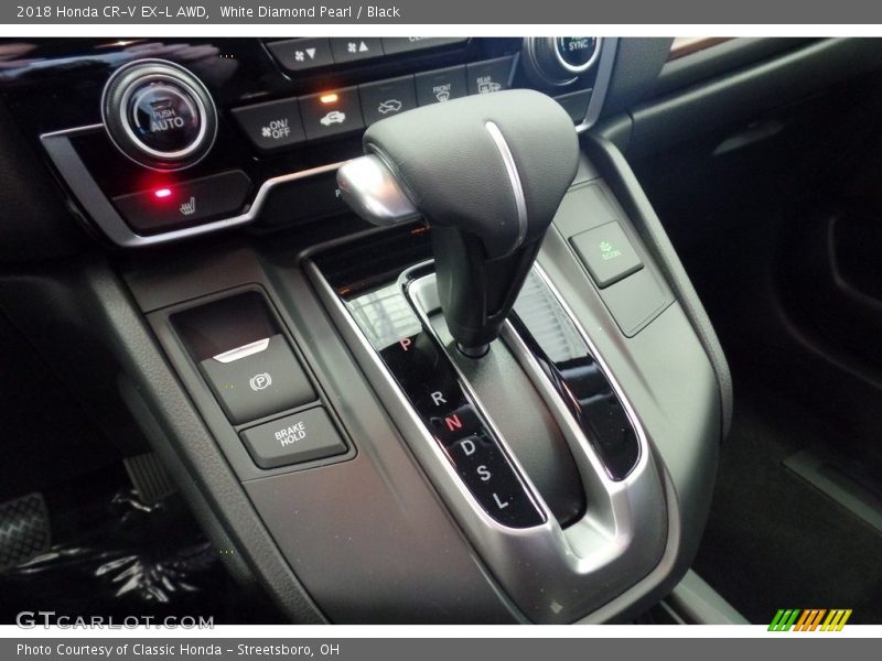 White Diamond Pearl / Black 2018 Honda CR-V EX-L AWD