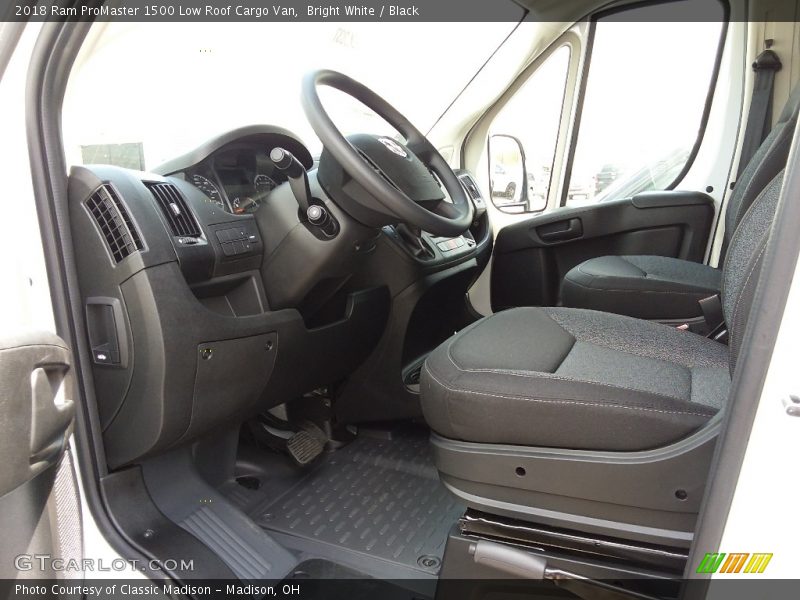 Front Seat of 2018 ProMaster 1500 Low Roof Cargo Van