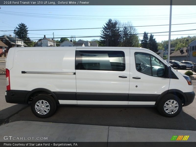 Oxford White / Pewter 2018 Ford Transit Van 150 LR Long