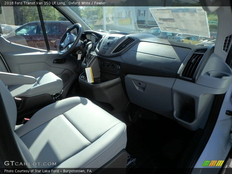 Oxford White / Pewter 2018 Ford Transit Van 150 LR Long