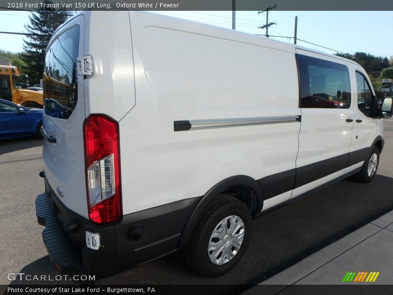 Oxford White / Pewter 2018 Ford Transit Van 150 LR Long