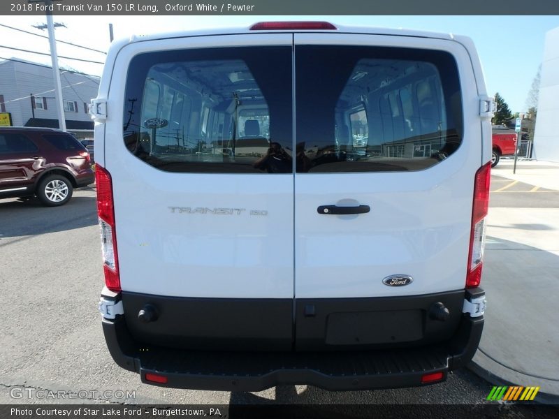 Oxford White / Pewter 2018 Ford Transit Van 150 LR Long