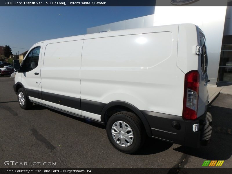 Oxford White / Pewter 2018 Ford Transit Van 150 LR Long