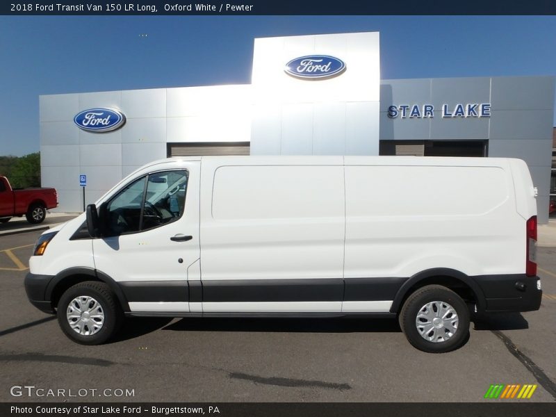 Oxford White / Pewter 2018 Ford Transit Van 150 LR Long