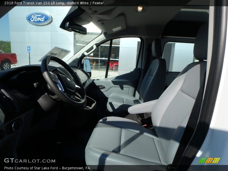 Oxford White / Pewter 2018 Ford Transit Van 150 LR Long