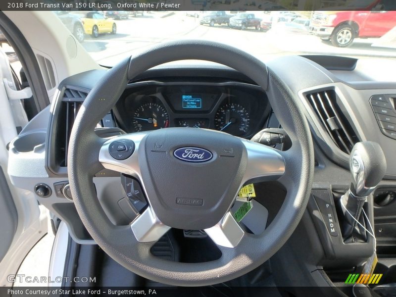 Oxford White / Pewter 2018 Ford Transit Van 150 LR Long