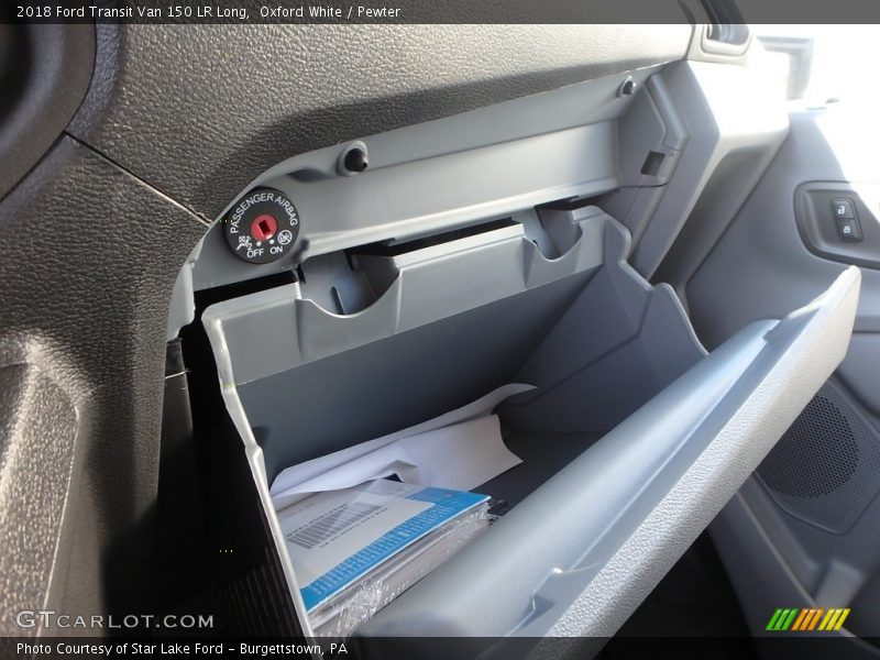 Oxford White / Pewter 2018 Ford Transit Van 150 LR Long