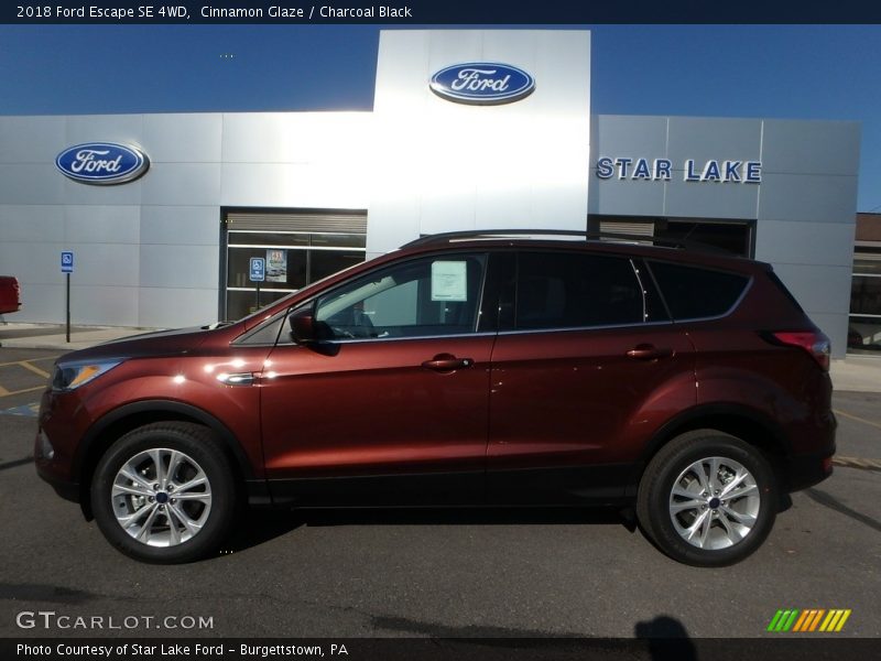 Cinnamon Glaze / Charcoal Black 2018 Ford Escape SE 4WD