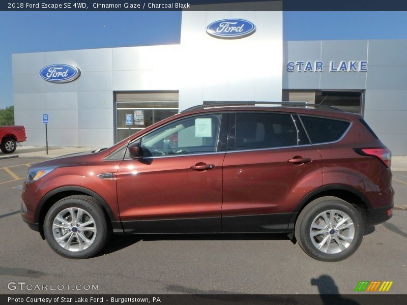 Cinnamon Glaze / Charcoal Black 2018 Ford Escape SE 4WD