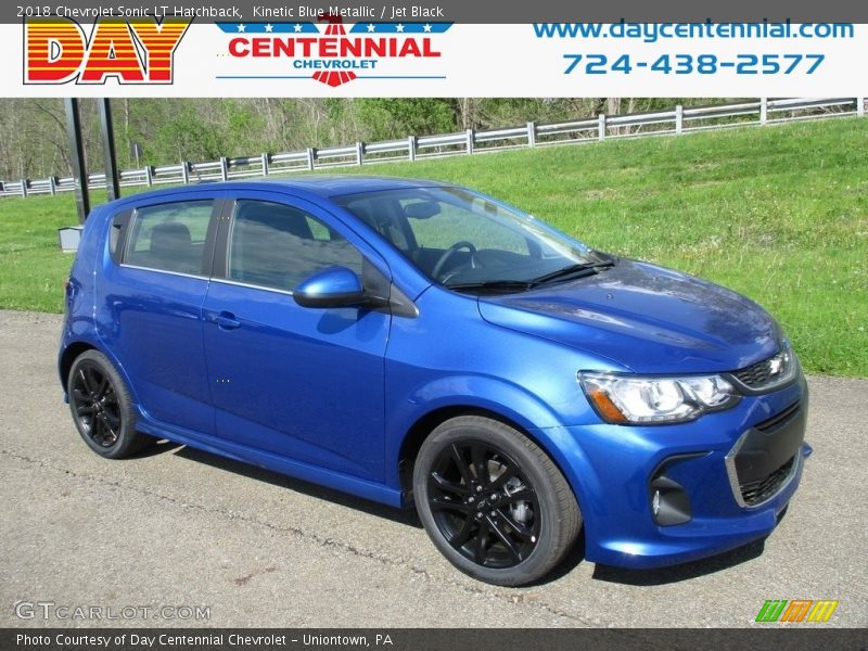 Kinetic Blue Metallic / Jet Black 2018 Chevrolet Sonic LT Hatchback