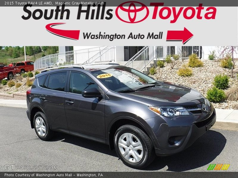 Magnetic Gray Metallic / Ash 2015 Toyota RAV4 LE AWD