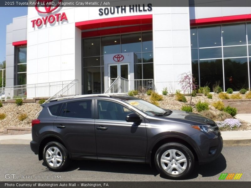 Magnetic Gray Metallic / Ash 2015 Toyota RAV4 LE AWD