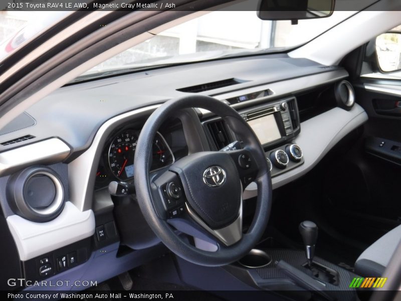 Magnetic Gray Metallic / Ash 2015 Toyota RAV4 LE AWD