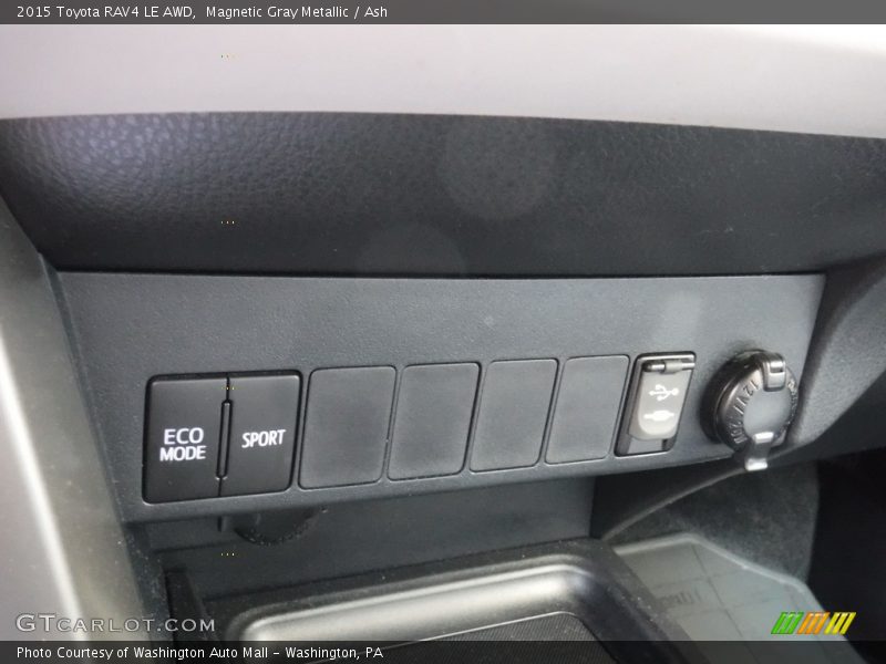 Magnetic Gray Metallic / Ash 2015 Toyota RAV4 LE AWD