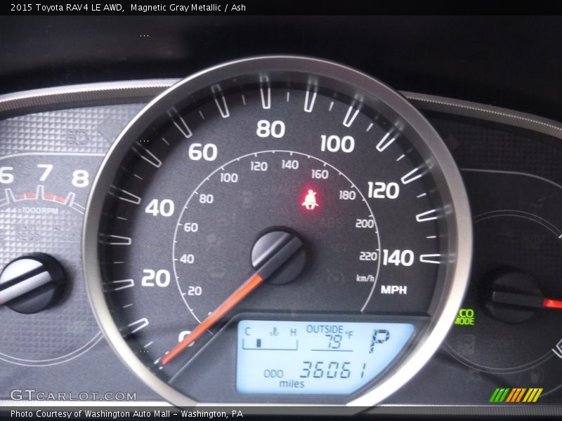 Magnetic Gray Metallic / Ash 2015 Toyota RAV4 LE AWD