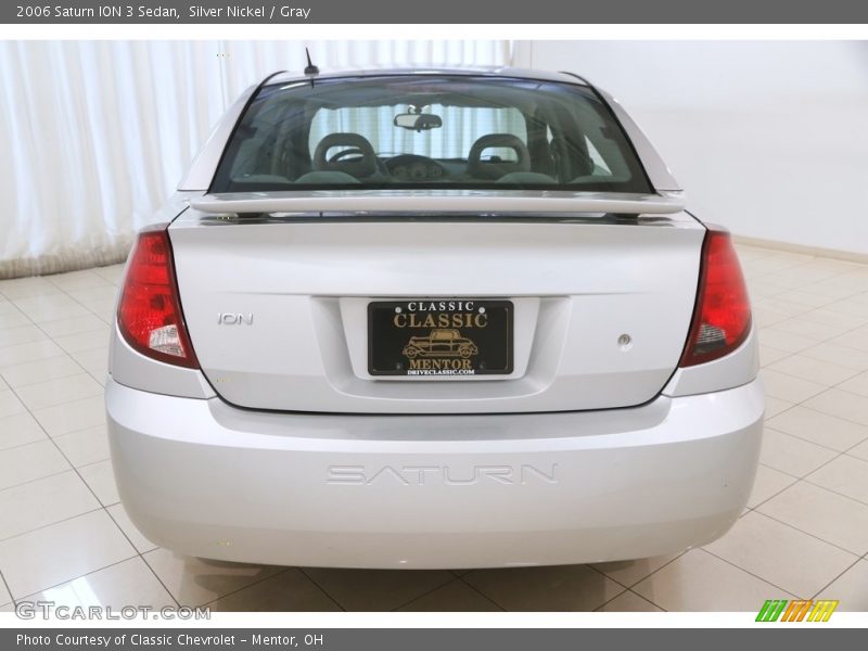 Silver Nickel / Gray 2006 Saturn ION 3 Sedan