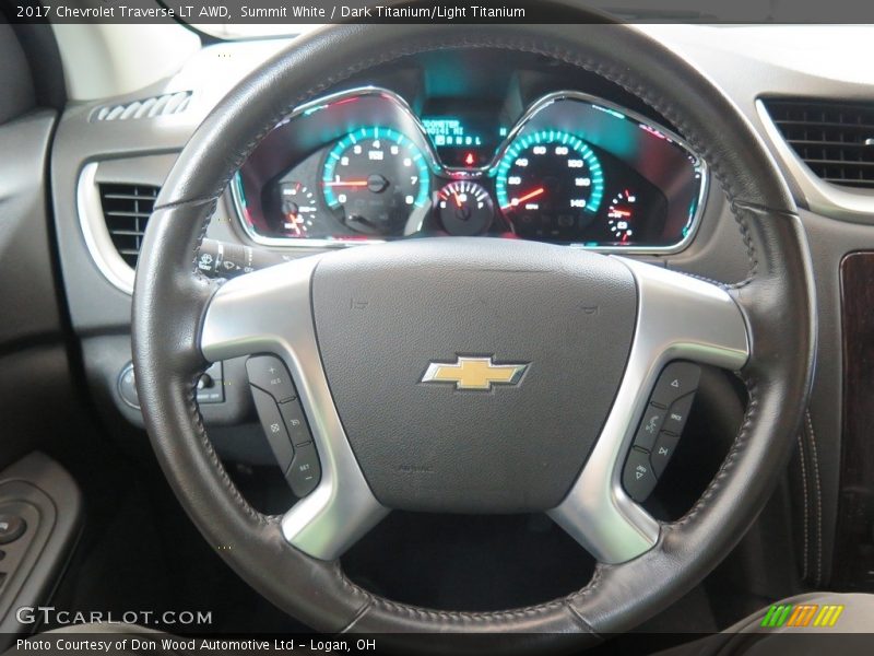 Summit White / Dark Titanium/Light Titanium 2017 Chevrolet Traverse LT AWD