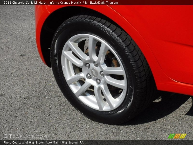 Inferno Orange Metallic / Jet Black/Dark Titanium 2012 Chevrolet Sonic LT Hatch