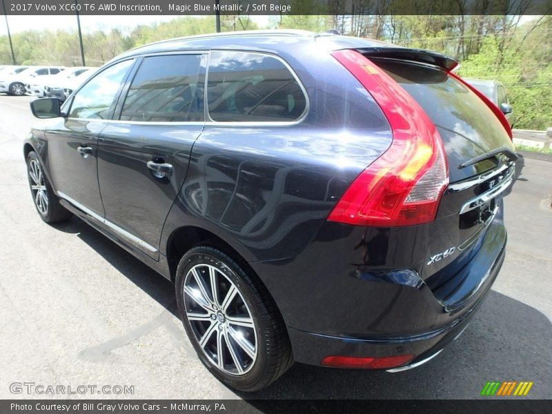 Magic Blue Metallic / Soft Beige 2017 Volvo XC60 T6 AWD Inscription