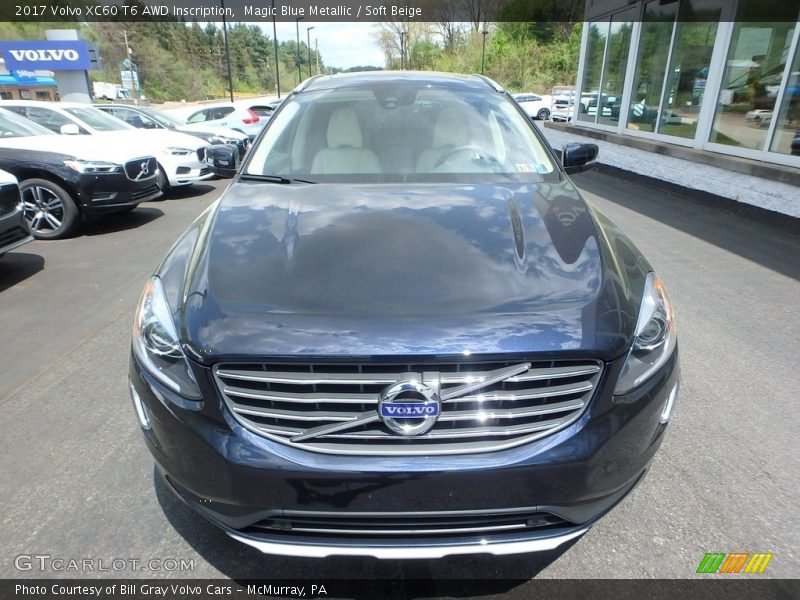 Magic Blue Metallic / Soft Beige 2017 Volvo XC60 T6 AWD Inscription
