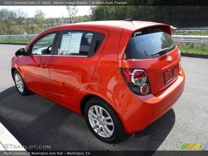 Inferno Orange Metallic / Jet Black/Dark Titanium 2012 Chevrolet Sonic LT Hatch