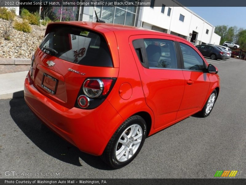 Inferno Orange Metallic / Jet Black/Dark Titanium 2012 Chevrolet Sonic LT Hatch