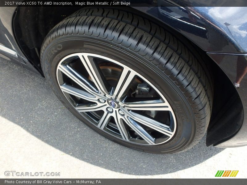 Magic Blue Metallic / Soft Beige 2017 Volvo XC60 T6 AWD Inscription