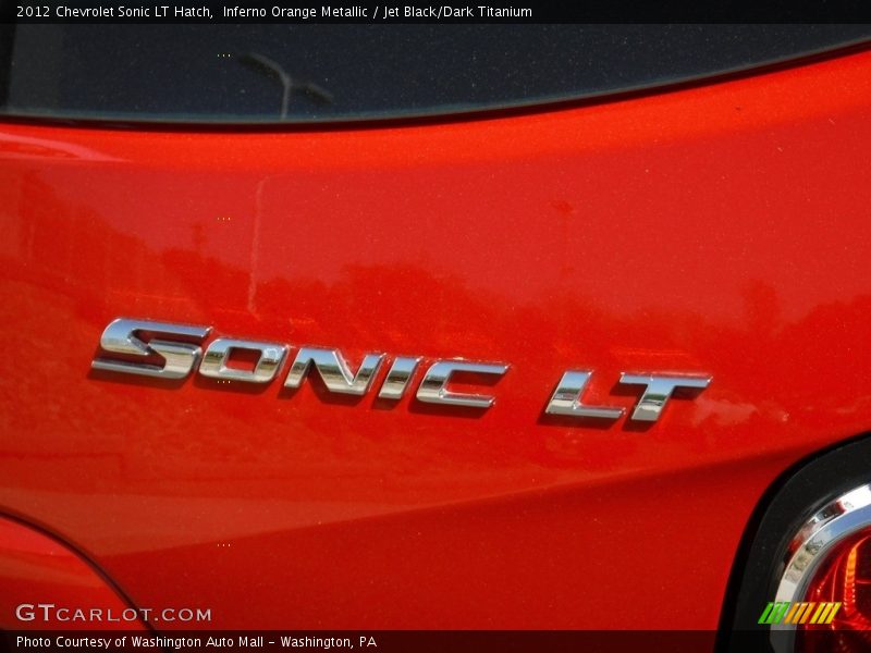 Inferno Orange Metallic / Jet Black/Dark Titanium 2012 Chevrolet Sonic LT Hatch