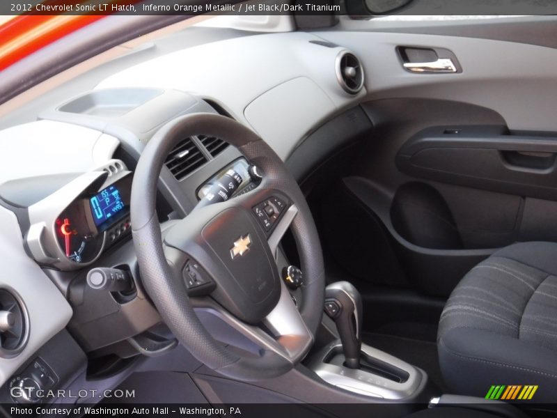 Inferno Orange Metallic / Jet Black/Dark Titanium 2012 Chevrolet Sonic LT Hatch