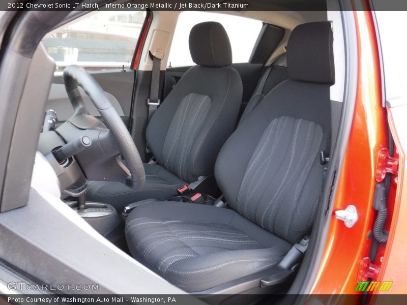 Inferno Orange Metallic / Jet Black/Dark Titanium 2012 Chevrolet Sonic LT Hatch