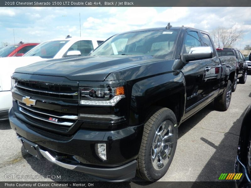 Black / Jet Black 2018 Chevrolet Silverado 1500 LTZ Double Cab 4x4