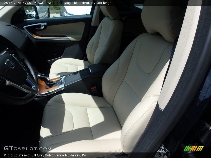 Magic Blue Metallic / Soft Beige 2017 Volvo XC60 T6 AWD Inscription