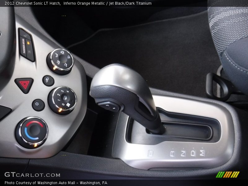 Inferno Orange Metallic / Jet Black/Dark Titanium 2012 Chevrolet Sonic LT Hatch