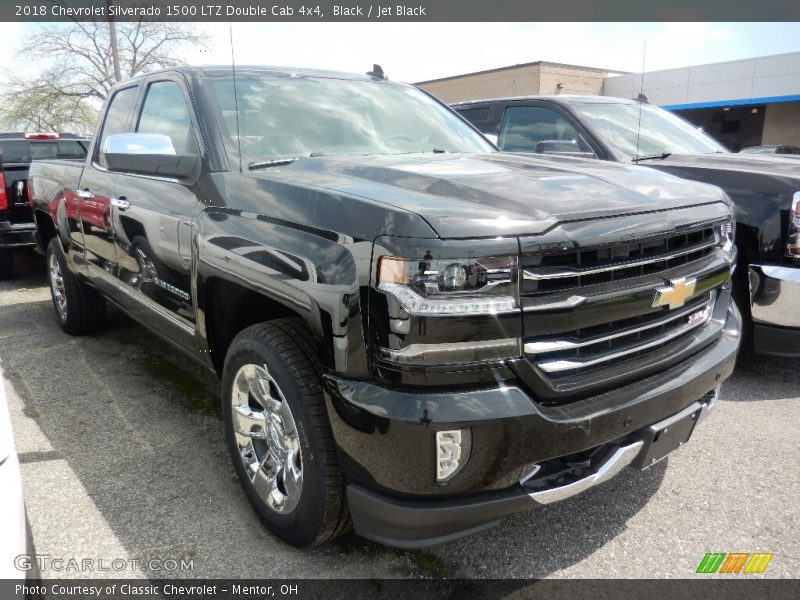 Black / Jet Black 2018 Chevrolet Silverado 1500 LTZ Double Cab 4x4