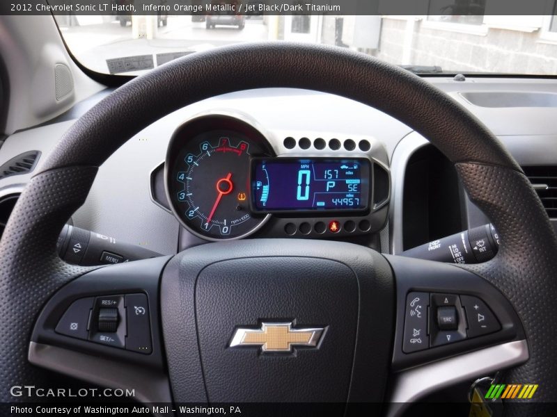 Inferno Orange Metallic / Jet Black/Dark Titanium 2012 Chevrolet Sonic LT Hatch