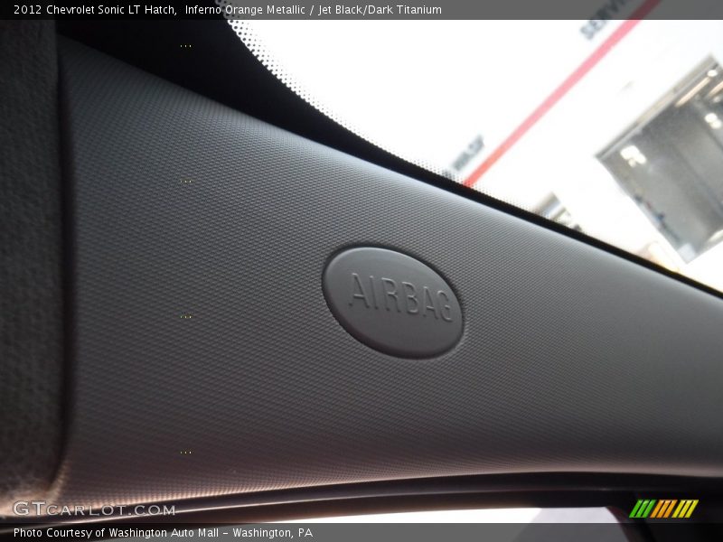 Inferno Orange Metallic / Jet Black/Dark Titanium 2012 Chevrolet Sonic LT Hatch