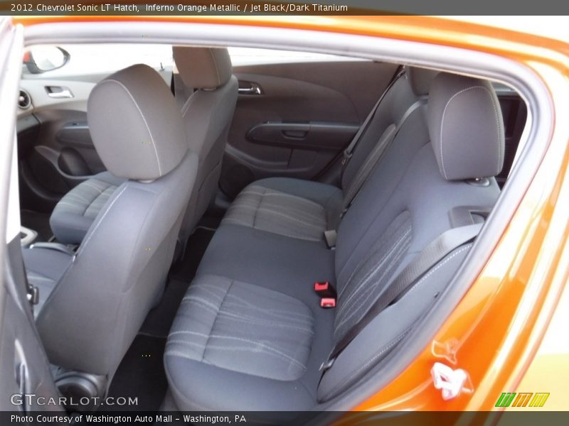 Inferno Orange Metallic / Jet Black/Dark Titanium 2012 Chevrolet Sonic LT Hatch
