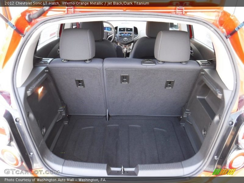 Inferno Orange Metallic / Jet Black/Dark Titanium 2012 Chevrolet Sonic LT Hatch
