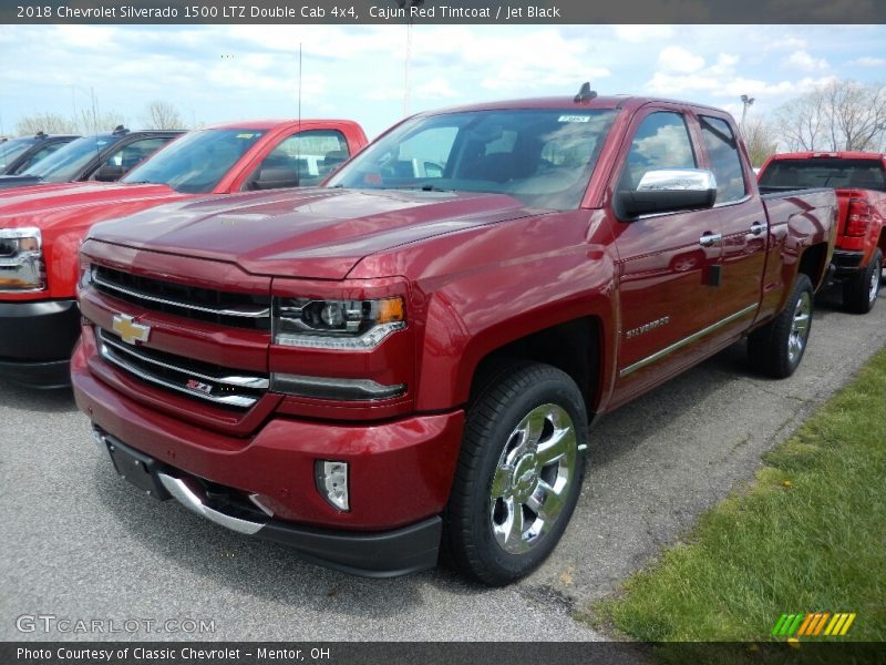 Cajun Red Tintcoat / Jet Black 2018 Chevrolet Silverado 1500 LTZ Double Cab 4x4